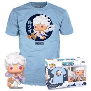 T-shirt and figurine set Funko One Piece-Luffy Fifth Gear Multicolore S Unisex T-shirt and figurine set Funko One Piece-Luffy Fifth Gear Multicolore S Unisex