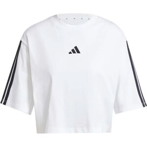 Women's cotton T-shirt adidas Essentials 3-Stripes Blanc 2XL Female Women's cotton T-shirt adidas Essentials 3-Stripes Blanc 2XL Female