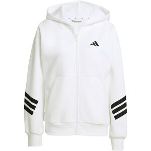 Women's zip-up hoodie with 3 stripes adidas future icons Blanc S Female Women's zip-up hoodie with 3 stripes adidas future icons Blanc S Female