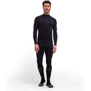 Long-sleeved zip-neck T-shirt Falke Maximum Warm Noir L Male Long-sleeved zip-neck T-shirt Falke Maximum Warm Noir L Male