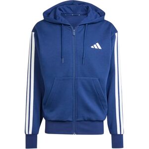 Hooded sweatshirt adidas Essentials 3-Stripes Fleece Bleu 2XL Male Hooded sweatshirt adidas Essentials 3-Stripes Fleece Bleu 2XL Male