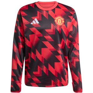adidas Manchester United Model 25/26 Pre-Match Warm Top - Red - Football adidas Manchester United Model 25/26 Pre-Match Warm Top - Red - Football