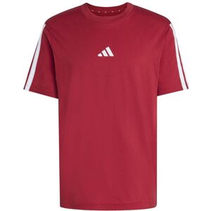 T-shirt adidas Essentials 3-Stripes Rouge 2XL Male T-shirt adidas Essentials 3-Stripes Rouge 2XL Male