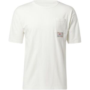 T-shirt with pocket Reebok Basketball Blanc XS Male T-shirt with pocket Reebok Basketball Blanc XS Male