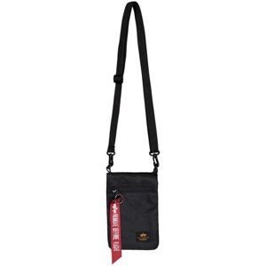 Shoulder Bag Alpha Industries Travel Sling Noir One size Unisex Shoulder Bag Alpha Industries Travel Sling Noir One size Unisex