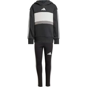 Girl's tracksuit adidas Seasonal Essentials Tiberio 3-Stripes Noir 4/5 years Female Girl's tracksuit adidas Seasonal Essentials Tiberio 3-Stripes Noir 4/5 years Female