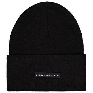 Bonnet Alpha Industries Rubber Noir One size Unisex Bonnet Alpha Industries Rubber Noir One size Unisex