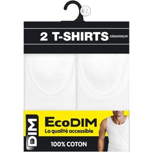 Pack of 2 Tank Tops DIM Ecodim Blanc M Male Pack of 2 Tank Tops DIM Ecodim Blanc M Male