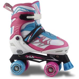 Fila Joy Pink White Boys Skate - Adjustable Size Skates Fila Joy Pink White Boys Skate - Adjustable Size Skates