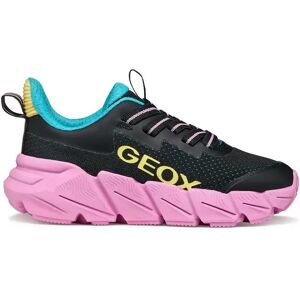 Girl Trainers Geox Flexyper Fast Noir 28 Female Girl Trainers Geox Flexyper Fast Noir 28 Female