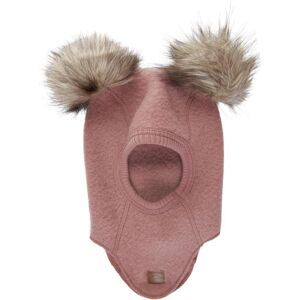 Full wool balaclava with baby pompom Mikk-Line Rose 9/12 monthes Unisex Full wool balaclava with baby pompom Mikk-Line Rose 9/12 monthes Unisex