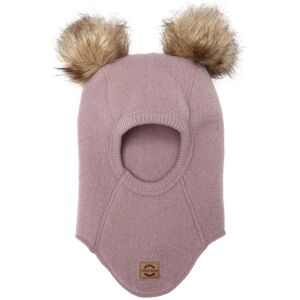 Full wool balaclava with baby pompom Mikk-Line Rose 9/12 monthes Unisex Full wool balaclava with baby pompom Mikk-Line Rose 9/12 monthes Unisex