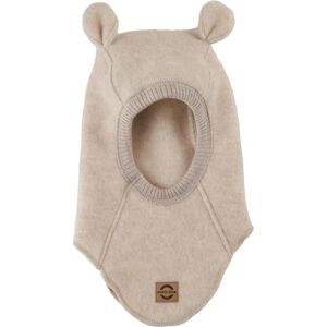 Full wool hood with ears for baby girl Mikk-Line Blanc 9/12 monthes Female Full wool hood with ears for baby girl Mikk-Line Blanc 9/12 monthes Female