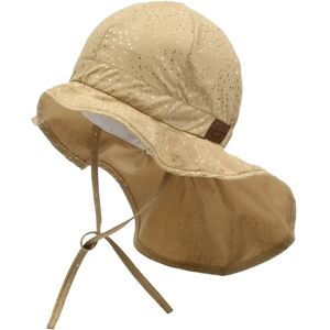 Summer hat with long collar for baby girl Mikk-Line AOP Beige 12/18 monthes Female Summer hat with long collar for baby girl Mikk-Line AOP Beige 12/18 monthes Female