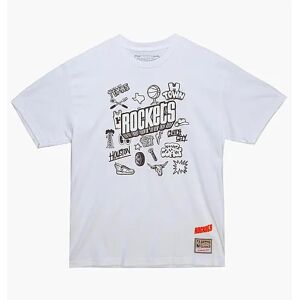 Mitchell & Ness T-shirt Houston Rockets NBA Doodle Blanc XL Male Mitchell & Ness T-shirt Houston Rockets NBA Doodle Blanc XL Male