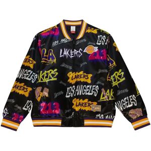 Mitchell & Ness Self-adhesive slap jacket Los Angeles Lakers Noir L Unisex Mitchell & Ness Self-adhesive slap jacket Los Angeles Lakers Noir L Unisex