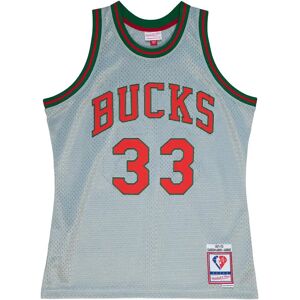 Mitchell & Ness Milwaukee Bucks NBA Jersey Kareem Abdul-Jabbar 75th NBA Argenté XL Unisex Mitchell & Ness Milwaukee Bucks NBA Jersey Kareem Abdul-Jabbar 75th NBA Argenté XL Unisex