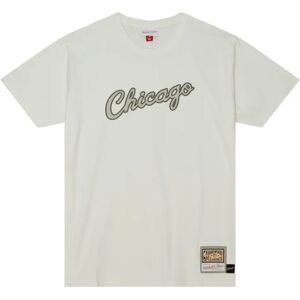 T-shirt Mitchell & Ness Cream Chicago Bulls Blanc L Male T-shirt Mitchell & Ness Cream Chicago Bulls Blanc L Male