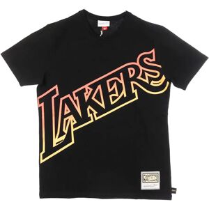 Mitchell & Ness T-shirt Los Angeles Lakers NBA Flames Noir XL Unisex Mitchell & Ness T-shirt Los Angeles Lakers NBA Flames Noir XL Unisex