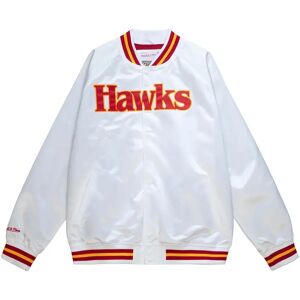 Mitchell & Ness Lightweight satin jacket Atlanta Hawks Blanc M Unisex Mitchell & Ness Lightweight satin jacket Atlanta Hawks Blanc M Unisex