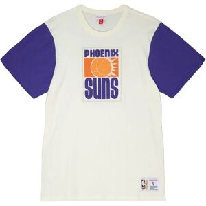 Mitchell & Ness T-shirt Phoenix Suns NBA Color Blocked Beige S Male Mitchell & Ness T-shirt Phoenix Suns NBA Color Blocked Beige S Male