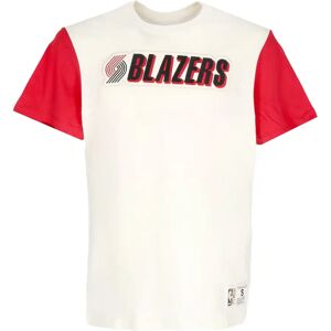 Mitchell & Ness Portland Trail Blazers T-shirt NBA Color Blocked Beige S Male Mitchell & Ness Portland Trail Blazers T-shirt NBA Color Blocked Beige S Male