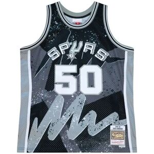 Mitchell & Ness San Antonio Spurs NBA jersey Hyper Hoops Swingman Spurs 1998 David Robinson Noir M Unisex Mitchell & Ness San Antonio Spurs NBA jersey Hyper Hoops Swingman Spurs 1998 David Robinson Noir M Unisex