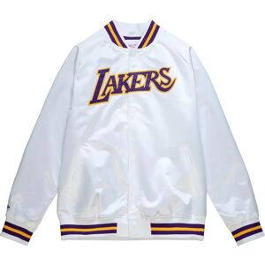 Mitchell & Ness Lightweight satin jacket Los Angeles Lakers Blanc XL Male Mitchell & Ness Lightweight satin jacket Los Angeles Lakers Blanc XL Male