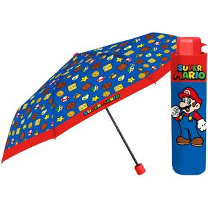 Manual folding umbrella Perletti Super Mario Bros Mario Bleu 91 cm Unisex Manual folding umbrella Perletti Super Mario Bros Mario Bleu 91 cm Unisex