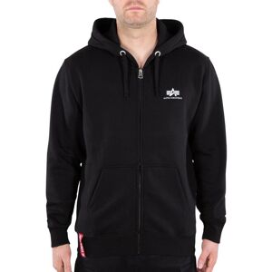 Alpha Industries Basic Zip Hoodie Noir XS Male Alpha Industries Basic Zip Hoodie Noir XS Male
