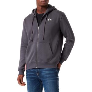 Hoodie Alpha Industries Basic Zip SL Gris S Male Hoodie Alpha Industries Basic Zip SL Gris S Male