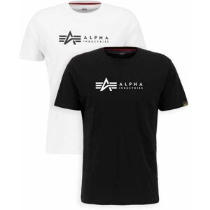 Set of 2 t-shirts Alpha Industries label Noir 3XL Male Set of 2 t-shirts Alpha Industries label Noir 3XL Male