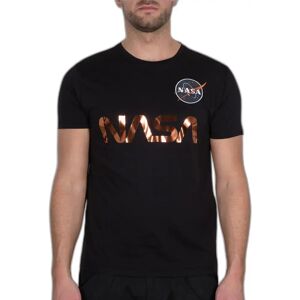 T-shirt Alpha Industries NASA Reflective Noir XS Male T-shirt Alpha Industries NASA Reflective Noir XS Male