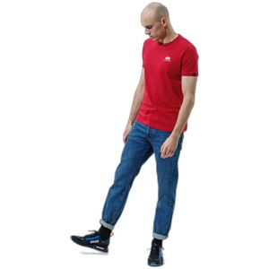 T-shirt Alpha Industries Basic Small Logo Rouge M Male T-shirt Alpha Industries Basic Small Logo Rouge M Male