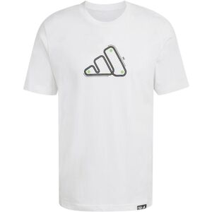 T-shirt adidas Motorsport Track Blanc 4XL Male T-shirt adidas Motorsport Track Blanc 4XL Male