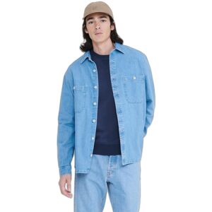 Overshirt with long sleeves Aigle Denim Bleu M Male Overshirt with long sleeves Aigle Denim Bleu M Male