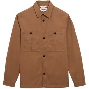 Cotton twill overshirt Aigle AIW24MSHI007 Beige L Male Cotton twill overshirt Aigle AIW24MSHI007 Beige L Male