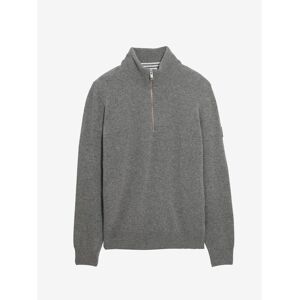 High-neck jumper with half-zip in polyamide wool Aigle Esssential Gris L Male High-neck jumper with half-zip in polyamide wool Aigle Esssential Gris L Male