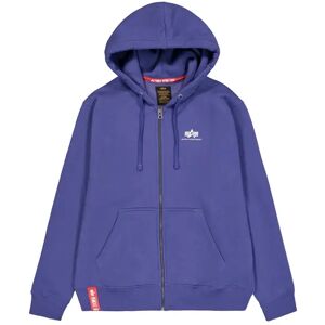 Zip-up hoodie Alpha Industries Basic Small Logo Violet L Male Zip-up hoodie Alpha Industries Basic Small Logo Violet L Male