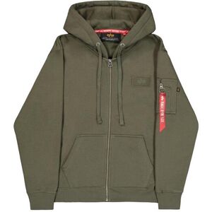 Zip-up hoodie Alpha Industries Back Print Vert 3XL Male Zip-up hoodie Alpha Industries Back Print Vert 3XL Male