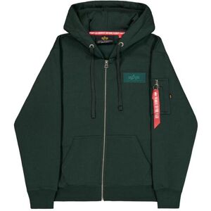 Zipped hooded sweatshirt with print on the back Alpha Industries Vert S Male Zipped hooded sweatshirt with print on the back Alpha Industries Vert S Male