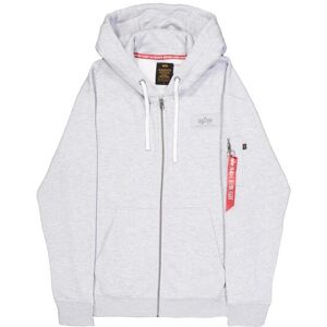 Zip-up hoodie Alpha Industries Back Print Gris 2XL Male Zip-up hoodie Alpha Industries Back Print Gris 2XL Male