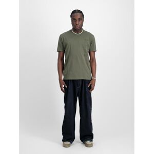 Embroidered T-shirt Alpha Industries Vert XL Male Embroidered T-shirt Alpha Industries Vert XL Male