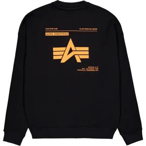 Printed sweatshirt on the back Alpha Industries Logo Noir M Male Printed sweatshirt on the back Alpha Industries Logo Noir M Male