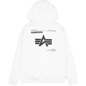Hooded sweatshirt with print on the back Alpha Industries Logo Blanc L Male Hooded sweatshirt with print on the back Alpha Industries Logo Blanc L Male