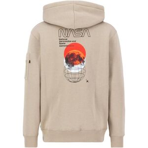 Hooded sweatshirt Alpha Industries Nasa Orbit Beige S Male Hooded sweatshirt Alpha Industries Nasa Orbit Beige S Male