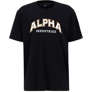 T-shirt Alpha Industries College Noir 3XL Male T-shirt Alpha Industries College Noir 3XL Male