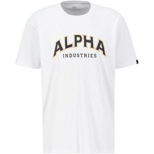 T-shirt Alpha Industries College Blanc 3XL Male T-shirt Alpha Industries College Blanc 3XL Male
