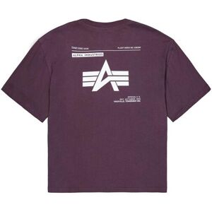 Printed t-shirt on the back Alpha Industries Logo Violet M Male Printed t-shirt on the back Alpha Industries Logo Violet M Male