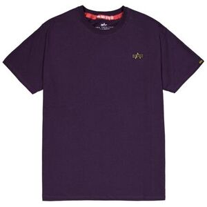 T-shirt with small logo Alpha Industries 3D Violet 2XL Male T-shirt with small logo Alpha Industries 3D Violet 2XL Male